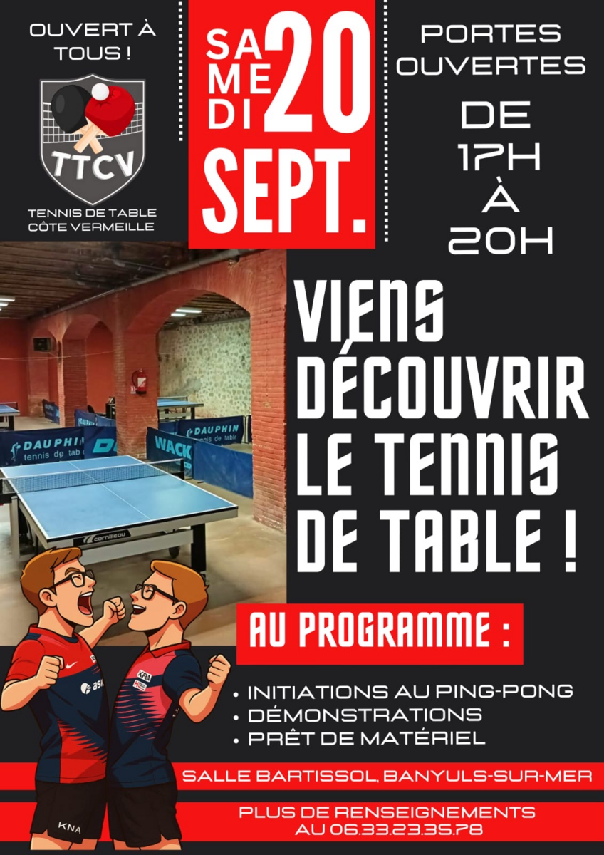 PORTES OUVERTES DANS LA SALLE BARTISSOL DU TTCV