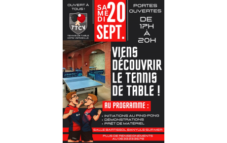PORTES OUVERTES DANS LA SALLE BARTISSOL DU TTCV