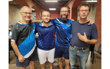 Equipe 1 joue en PR en 2025 / 26 : Bruno, Nicolas (capitaine), Jean, Sylvain, Pierre-Jacques ...